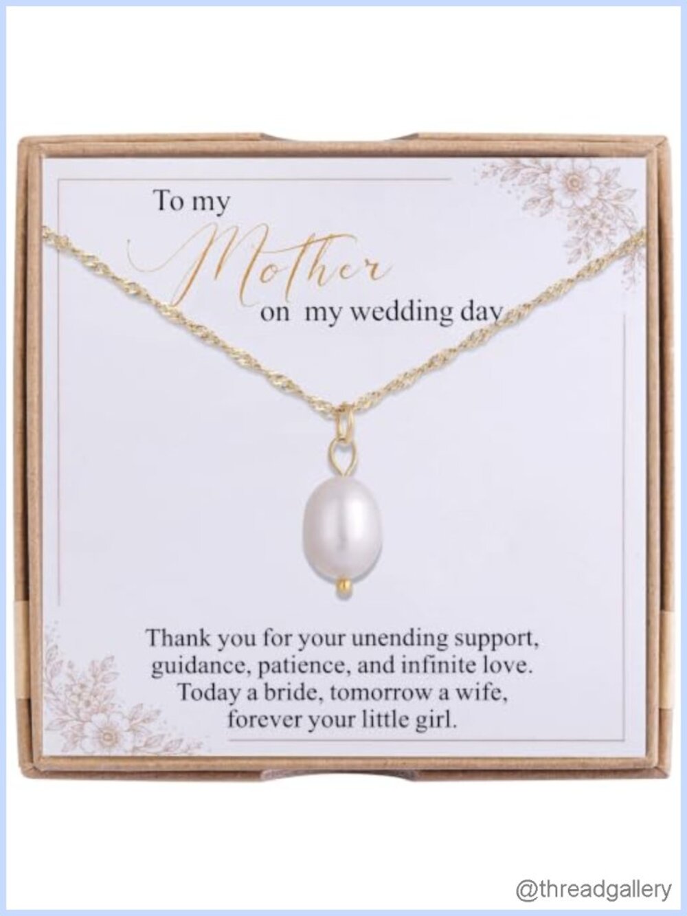 Freshwater Pearl Pendant Necklace Mother of Bride Gift 14K Gold Plated